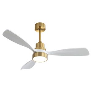 Ventilatore da soffitto per soggiorno da 48 pollici con 3 pale in legno massello e motore DC reversibile con telecomando, come W882P195902 - Product Image 2