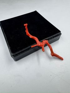 ลูกปัดปะการังแดงอิตาลีทรงกิ่งไม้ ดีไซน์หรูหรา สำหรับทำเครื่องประดับ รูปทรงต้นไม้ คุณภาพสูง - Product Image 2