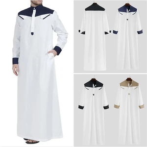 Dual Color Premium Selling Traditional Muslim Clothing <b>Men's</b> <b>Thobes</b> Most Selling Eid Prayer Wedding & Daily Wear Jubbah - Product Image 5