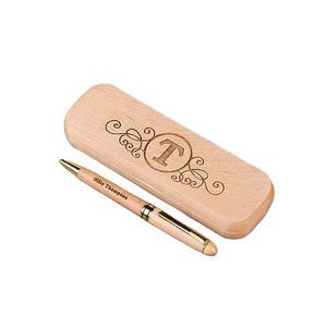 SMART HANDMADE BAMBOO High Quality Luxury Gift Pen Set Customize Engraved Logo <b>Wooden</b> Pen With <b>Wooden</b> <b>Box</b> - Product Image 1