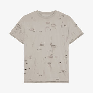 Nouveau T-shirt Homme en Coton 100% Effet Vieilli de Marque, Coupe Ample, Imprimé Couleur Unie, Respirant, Meilleur Design, T-shirt Oversize pour Homme - Product Image 5