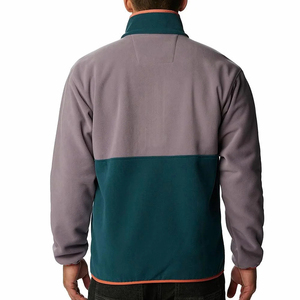 Chaqueta de Forro Polar para Hombre ELEGANT CORPORATION, Diseño Color Block, Cuello Alto, Cierre de Cremallera, Ropa Casual de Invierno, Corte Regular, Transpirable, de Algodón - Product Image 2
