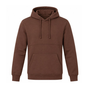 OEM Custom Men's Fleece Pullover Hoodie Sweatshirt Plain Hooded Sweatshirt Kangaroo Pocket Cotton Blend Hoodie Wholesale - Product Image 1