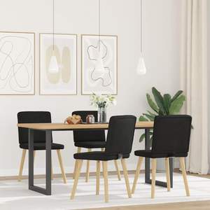 Juego de 4 Sillas de Comedor Negras - Product Image 1