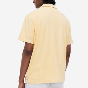 เสื้อโปโลผู้ชายแขนสั้นสไตล์ลำลองแบบเรียบง่ายรุ่นล่าสุด ผ้าฝ้าย 100% - Product Image 4