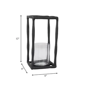 Minimalist Stainless Steel <b>Lantern</b> Eco-Friendly Handmade for Modern Apartment Interior Scandinavian Home Decor by Zahid Exports - Product Image 5