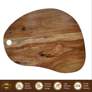 Made in India Excellent Quality Restaurant Hotel <b>Kitchen</b> Use Acacia Wood Chopping Cutting Board at Wholesale Market Price - Product Image 3