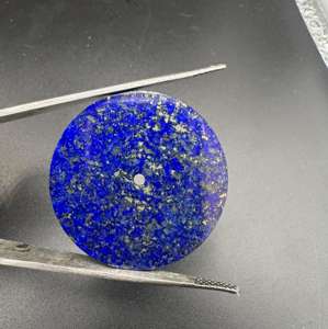 Esfera de reloj de lapislázuli natural, plana, tamaño 31.50 mm, grosor 0.9 mm, esfera para reloj - Product Image 2
