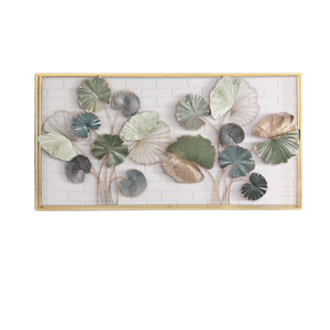 Haute qualité Art déco Floral panneau mur Art Floral Design fer cadre suspendu fleur métal maison Art mur cadre pour l'intérieur de la maison - Product Image 1