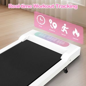 Tapis Roulant Pieghevole 2-in-1 con Manubrio Inclinabile, Scrivania Portatile e Vibrazione, Telecomando - per Esercizi a Casa - Product Image 5