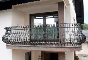 Rampe de balcon moderne en fer forgé pour extérieur, garde-corps décoratif en métal pour villa, terrasse, et main courante d'escalier, conception personnalisée - Product Image 2