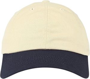 Casquette classique bicolore – 100 % coton, sangle à boucle métallique réglable, coupe basse, casquette de baseball unisexe - Product Image 3