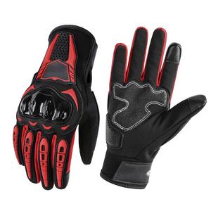 Guantes de Motocicleta de Cuero Genuino Personalizados de Fábrica, Transpirables, con Pantalla Táctil, Antideslizantes para Carretera - Product Image 4