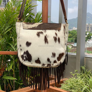 Bolso de hombro con flecos de piel de vaca auténtica de gran capacidad y nuevo diseño personalizado de fábrica al por mayor 2025 para mujer bolso de lujo - Product Image 5