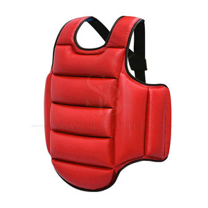 Gilet de protection en cuir pour le corps, haute performance, pour entraînement sportif, fitness, boxe, arts martiaux, sparring, absorption des chocs - Product Image 6