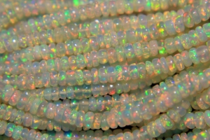 Cuentas Redondas Lisas de Ópalo Etíope Natural de Grado AAA, Multicolor, 3mm-5mm, Agujero de 0.40mm, para Fabricación de Joyas, Efecto de Color/Fuego, Octubre - Product Image 5