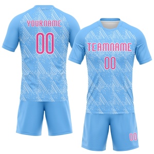 Conjunto de Uniforme de Voleibol Azul Claro, Conjunto de Camiseta y Pantalones Cortos Personalizados para Equipo, Kit de Entrenamiento Deportivo, Pantalones Cortos de Voleibol que Absorben la Humedad - Product Image 1