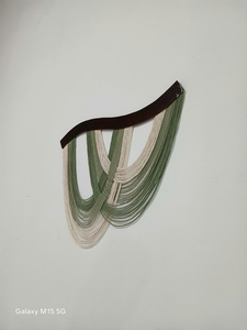 Tapiz de Macramé Bohemio para Pared, Diseño Geométrico Abstracto, Tema Natural, Decoración de Algodón para el Hogar, Arte para Sala de Estar, Pieza Única - Product Image 5