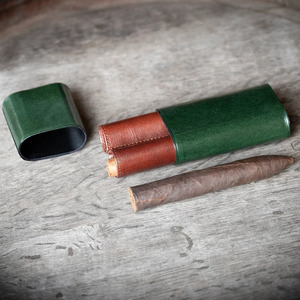 Porte-cigares en cuir pratique pour les voyages avec coupe-cigares intégré, personnalisable, multifonctionnel, élégance et commodité, prix bas - Product Image 6