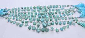 Natural Amazonite Smooth Pear Beads 6x8-11x16MM Amazonite Gemstone Beads 9 Inch Strand Smooth Amazonite Pear Shape Beads Bulk - Product Image 4