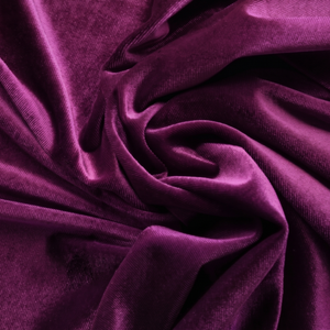 Purple Velvet Fabric 100% Polyester Medium Weight Brushed Sueded Plain Woven Solid Textile Wedding Wrinkle Resistant Breathable - Product Image 2