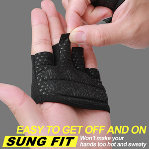 Guantes de gimnasio de calidad premium con ajuste a los dedos, tela transpirable y que absorbe la humedad para un ajuste cómodo durante los entrenamientos al aire libre. - Product Image 5