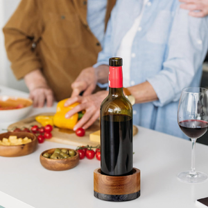 Sous-verres en bois pour bouteilles de vin, best-sellers, décoratifs, pour bar - Product Image 1