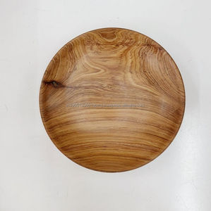 Plato de mango de madera de acacia pulido personalizado al por mayor vajilla y vajilla ecológica para el hogar para fiestas cargador grabado - Product Image 5
