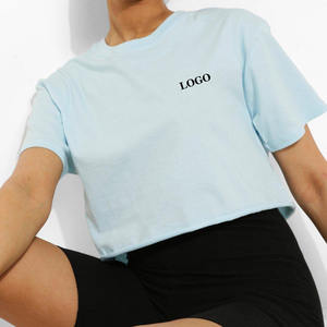 T-shirts pour femmes en coton de qualité supérieure, respirants, à manches courtes, col rond, coupe ample élégante, vêtements décontractés d'été au toucher doux - Product Image 3