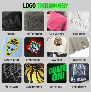 เสื้อยืดพิมพ์ลายตามสั่งสำหรับผู้ชาย ผ้าฝ้าย 100% ล้างสีแบบแอซิดวอช สไตล์วินเทจ สตรีทแวร์ ทรงโอเวอร์ไซส์ คุณภาพสูง เสื้อเปล่าสำหรับสกรีนโลโก้ - Product Image 6