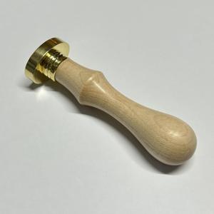 Tampon à cire ovale en laiton de 29 mm en bois d'érable pour scrapbooking et papeterie décorative – Meilleur prix d'exportation – Fournitures artisanales - Product Image 3