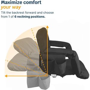 Asiento Reclinable Premium para Gradas con Respaldo para Campamentos y Eventos al Aire Libre - Product Image 6