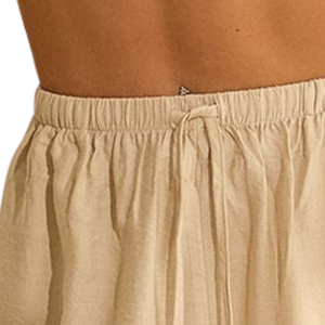 Shorts Tejidos Neutros para Mujer, Cintura Elástica, Casuales de Verano, Ligeros, Transpirables, Cómodos, para Gimnasio y Uso Diario - Product Image 4