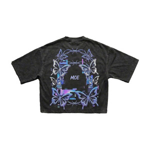 Trendy Men's shirts <b>Winged</b> Insect Graphic T-shirt Y2K Cybercore <b>Black</b> Oversized 100%Cotton Tee Hip Hop Streetwear Vintage Top - Product Image 3