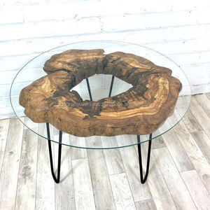 Mesa de comedor de madera de alta calidad, juego de sillas de vidrio templado para restaurante - Product Image 5