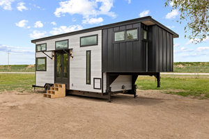 Versatile Prefab Tiny House Portable Modular Home Cabin Wheels 4 Person Lightweight Travel <b>Camping</b> <b>Kitchen</b> Bathroom Space - Product Image 4