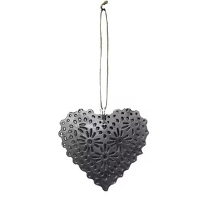 Premium Christmas <b>Tree</b> <b>Ornament</b> Heart Shape Metal Accent for Retail Buyers - Product Image 2