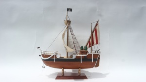Modelo de Velero de Madera Hecho a Mano Going Merry, Decoración Antigua con Temática Oceánica, Pieza de Arte Coleccionable para Mesa - Product Image 2
