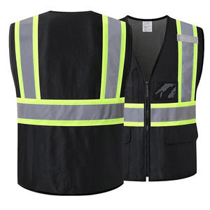 Gilet de sécurité réfléchissant haute visibilité avec plusieurs poches, vêtements de travail d'hiver durables haute visibilité pour la construction - Product Image 6