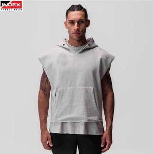 Hoodie sans manches tendance pour homme, vêtements de sport, gilet de sport, tissu de haute qualité, vêtements d'entraînement fitness - Product Image 1