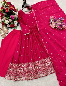 เปิดตัวชุดเดรส Anarkali ดีไซน์ใหม่ทันสมัยสำหรับงานปาร์ตี้  งานปักลายประณีต  งานปักเลื่อม  Zain Exports อินเดีย/ปากีสถาน - Product Image 5
