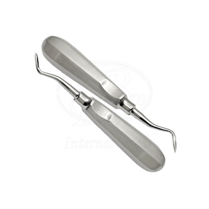 Juego de Elevadores de Raíces de 2 Piezas, Acero Inoxidable, para Mano Derecha e Izquierda, Punta Afilada de 5 mm, 6 Pulgadas, Instrumento Dental - Product Image 3