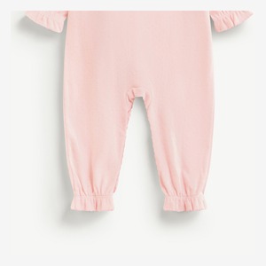 Combinaison bébé en coton jacquard à manches longues avec boutons pression pour nouveau-né fille ODM Vietnam - Product Image 4