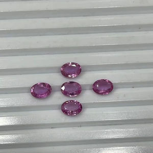 พลอยแซฟไฟร์สีชมพูธรรมชาติทรงรีเจียระไนแบบร้อน ขายส่งสำหรับทำเครื่องประดับ ขนาดมาตรฐาน ขายส่งจำนวนมาก รับผลิตตามสั่ง (OEM) - Product Image 5