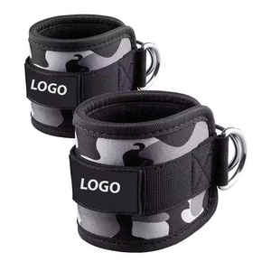 Correas de tobillo para gimnasio, entrenamiento de fuerza, accesorio de cable para máquina de poleas, levantamiento de pesas, anillo en D, tobilleras de levantamiento para gimnasio - Product Image 1