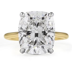 Elongated 7.04ct Cushion Shape Lab <b>Diamond</b> Engagement <b>Ring</b> High Quality 10K 14K Gold Two Tone Solitaire <b>Ring</b> Direct Factory - Product Image 2