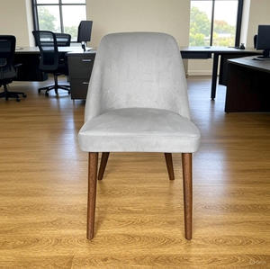 Sillas de comedor modernas de estilo nórdico con patas de madera - Product Image 1