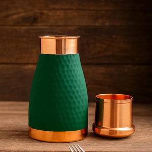 Azucarero y Recipiente de Cobre Moderno de Color Verde, Hecho a Mano, Ecológico, Hermético e Impermeable, para Uso en el Automóvil - Product Image 1