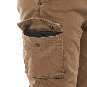 Pantalon cargo décontracté pour homme fabriqué au Pakistan, coupe droite, 100% coton, pour le travail en extérieur et les activités quotidiennes - Product Image 4