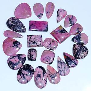 Piedra preciosa natural para joyería, cabujones de Rodonita natural, piedras preciosas sueltas, rodonita, precios de fábrica del exportador indio - Product Image 1
